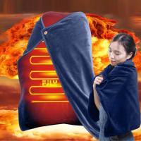 {Warm scarf}Soft Electric Heated Cape ของใช้ในครัวเรือนเครื่องทำความร้อน Shawl Multi Function USB Skin Friendly For Shoulder Neck Back Legs