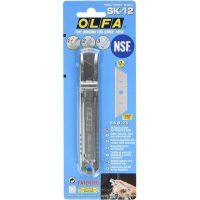 OLFA โอฟ่า รุ่น SK-12 มีดคัตเตอร์เซฟตี้ด้ามสแตนเลส บริการเก็บเงินปลายทาง