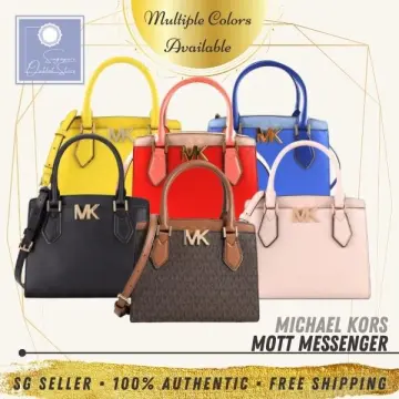 Buy the Michael Kors Kellen Saffiano Leather Satchel Tote Camel