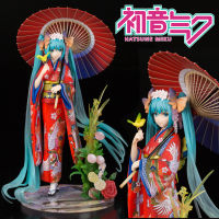 Model โมเดล Figure ฟิกเกอร์ จากการ์ตูนเรื่อง Vocaloid Project Diva โวคาลอยด์ โปรเจกต์ดีวา Hatsune Miku ฮะสึเนะ มิกุ ฮัตสึเนะ Hanairogoromo 1/8 ชุดกิโมโน Ver อนิเมะ การ์ตูน มังงะ คอลเลกชัน ของขวัญ จากการ์ตูนดังญี่ปุ่น New Collection Doll ตุ๊กตา manga