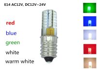 【☸2023 New☸】 mian885 Ac Dc 12V E14 Dc24v หลอดไฟ Led สี E14 12V Led สีน้ำเงิน E14 Ac12v สีแดงเทียน Led Light หลอดไฟ Chandelier E14 Dc12v หลอดไฟคริสตัล