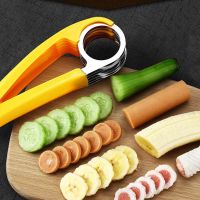 Utensilios de cocina creativos para cortar frutas rebanador de plátano rebanador de salchichas de frutas y verduras