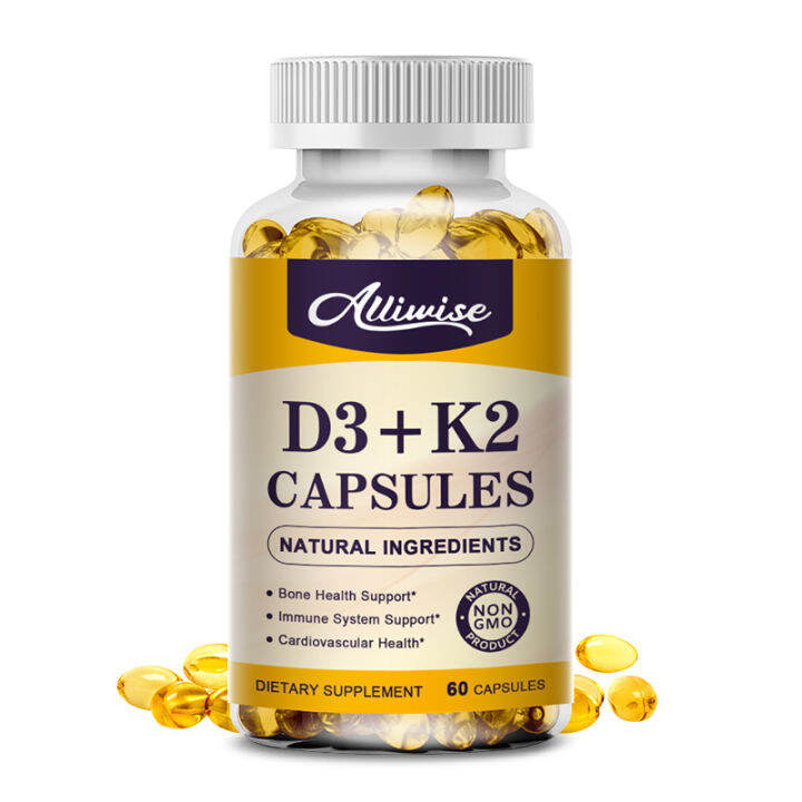Vitamin D3(5000iu) Plus Vitamin K2(Mk7 )200mcg Softgels Immune Boost Vitamin Complex Support