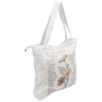 Retro Literary Canvas Bag Womens Shoulder Bag Fashion Cotton Letter Shopping Shopper Ladies Hand Bags