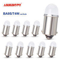 Amningpu สัญญาณโคมไฟ LED BA9S 12 โวลต์ 3030 ชิป BA9S T4W หลอดไฟ LED หลังคาไฟกระจกไฟป้ายทะเบียนไฟ 6000 พันสีขาว