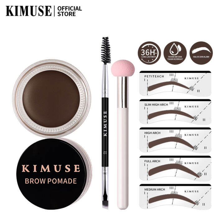 KIMUSE One-Step Pomade Brow Stamp + Shaping Kit Long-lasting And ...