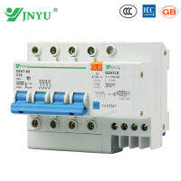 【♘COD Free Cas♘】 yu07 4pn 4เสา16a 400V ~ เบรกเกอร์ตะกอนดินขนาดเล็กป้องกันกระแสไหลมากเกิน Dz47le-c16-4p Rcbo