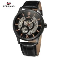 hot style FORSINING Fulsini watch round hollow bar nail scale mechanical mens and womens available various colors