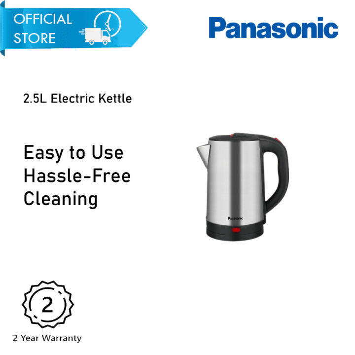 Panasonic Electric Kettle Fast Heat 2.5L Keep Warm Stainless Steel