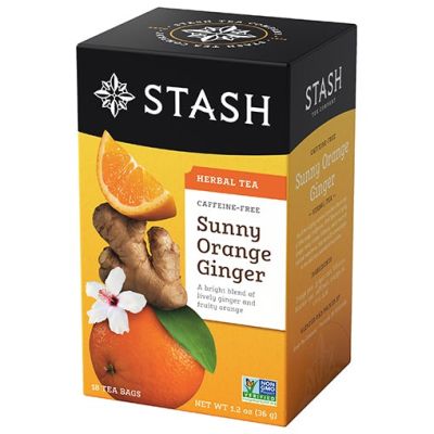 Premium for U📌ชา Stash Tea Box  TEA BOX ชาอเมริกา 35 รสแปลกใหม่ ชาดำ ชาเขียว ชาผลไม้ และชาสมุนไพรจากต่างประเทศ 📌 Sunny Orange Ginger