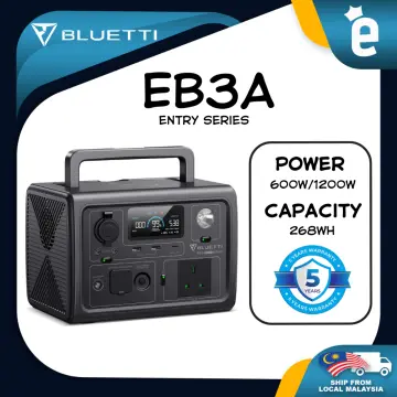 BLUETTI EB3A 600W 268Wh Portable Power Station LFP Solar Generator for  Camping