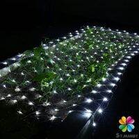 MD  ไฟ LED ม่านตาข่ายไฟตกแต่งงานปาร์ตี้ ตกแต่งสวนดอกไม้และต้นไม้ คริสต์มาส LED fishing net lights