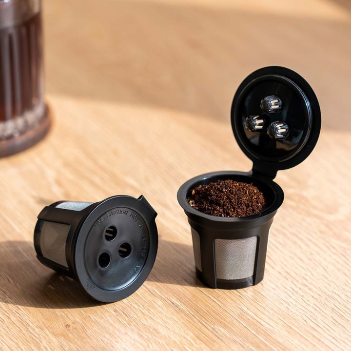 ที่กรองกาแฟพลาสติกแบบนำกลับมาใช้ใหม่ได้เข้ากันได้กับเครื่องชงกาแฟแบบ-ninja-dual-brew-pro-สำหรับเครื่องชงกาแฟ-keurig-ทนทานคุณภาพสูง