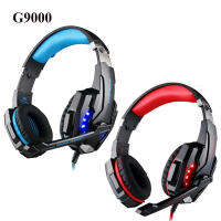 โลหะสายหูฟังพร้อมไมโครโฟน LightLeather Earmuff หูฟังเล่นเกม PS4แล็ปท็อปศัพท์พีซี Gamer Audifon Auriculares เคเบิ้ลร้อน