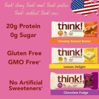 Think  high protein bar 20g protein gluten free 0 sugar