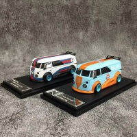 T1รถยนต์รุ่น MiniDream 1:64 RWB Van Bus Speed Alloy อ่าวหล่อ &amp; เคลือบสีขาวมาร์ตี้