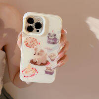 Apple เคสโทรศัพท์ iPhone 14/13/12/11/X/x/xr ลายเคสโทรศัพท์มือถือลูกสุนัข13 Pro Max เคสโทรศัพท์มือถือกระจกใส14 Plus เคสแช็งรูปการ์ตูนน่ารัก12 Mini เคสป้องกันการตกแบบเรียบง่าย