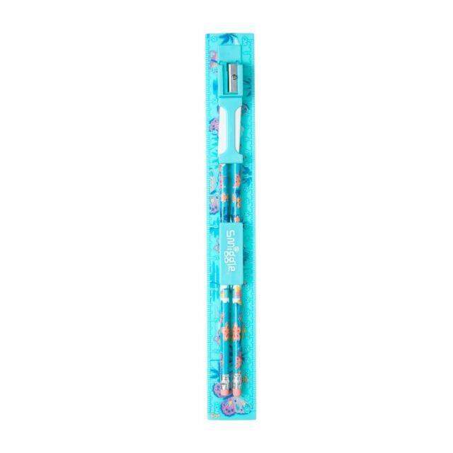 Smiggle Combo Ruler Stationery Set Includes Pencil Eraser Sharpener Lazada PH