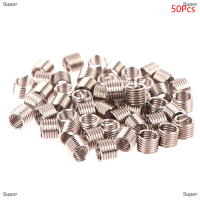 Super 50pcs Wire Thread INSERT M6 X 1.0 1.5D แทรก helicoil Wire Thread Repair INSERT