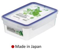 กล่องถนอมอาหาร Lustroware Easy Care Made in Japan รุ่น A-2177B ขนาด 2.6L. พลาสติกคุณภาพสูง BPA Free เทคโนโลยี่ Ag+ช่วยยับยั้งแบคทีเรีย รองรับอุณหภูมิ-20 ถึง140˚C เข้าช่อง Freezerและไมโครเวฟได้ทั้งชุด ยางกันซึมไม่ขึ้นรา ฝาล็อค 4 ด้าน กันอากาศเข้าออก