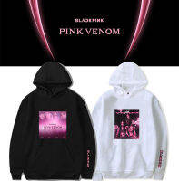 [ในสต็อก] สีดำ PINKS ผู้ชายผู้หญิงการ์ตูน Hoodies สนับสนุน Hooded เสื้อกันหนาวหมึกเพลงหลักสีชมพู VENOM Design Series Street ฤดูใบไม้ร่วงและฤดูหนาว Hoodie