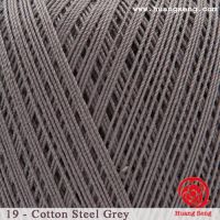 Mercerized cotton crochet steel grey