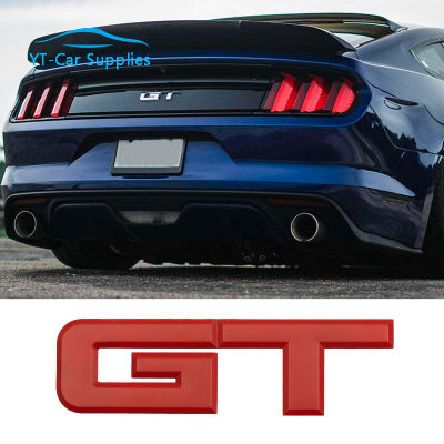 Car metal sticker GT LOGO tail box decoration Emblems For 15-19 Ford Mustang shelby ecoboost modified car stickers