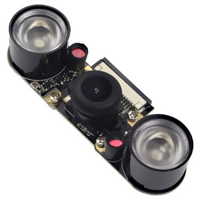 【⊕Good quality⊕】 jhwvulk กล้องเว็บแคมการมองเห็นได้ในเวลากลางคืนสำหรับ Pi3ราสเบอร์รี่ไฟแอลอีดีอะคริลิคชุดกล้องการมองเห็นได้ในเวลากลางคืนโมดูลกล้องปรับความยาวโฟกัสได้