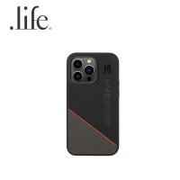 AMG Liquid Silicone Two Tones Red Line Mag Case for iPhone 14 Pro - Black by dotlife