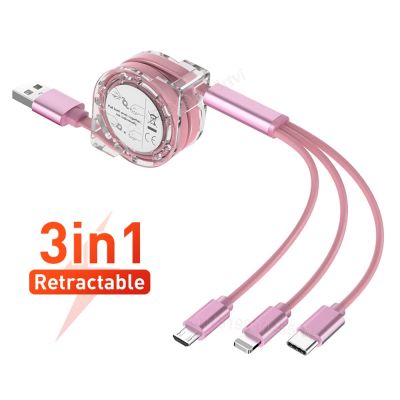 Chaunceybi 3In1 USB Type C 8 Pin Charger Cable iPhone 13 12 P40 Charging Cabel Cord