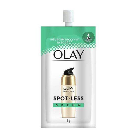 โอเลย์-โททัล-เอฟเฟ็คส์-สปอต-เลส-เซรั่ม-7-กรัม-เขียว-6-ซอง-olay-spot-less-serum