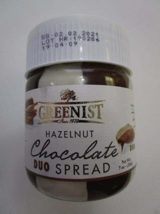 GREENIST HAZELNUT CHOCOLATE DUO SPREAD. Imported from USA. Lazada PH