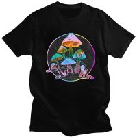 ที่มีคุณภาพดีสวนของ Shrooms เสื้อยืดสำหรับผู้ชายนุ่มผ้าฝ้ายที่เดินทางมาพักผ่อนเสื้อยืด O-คอแขนสั้น Psylocybin เห็ด Tee ท็อปส์ติดตั้งเสื้อผ้า