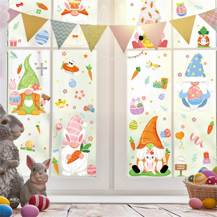 wall-stickers-static-glass-decal-egg-family-bunny-easter-window-sticker