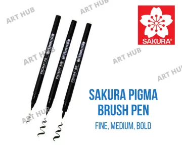 SAKURA PIGMA Micron Pens Needle Tip 003 005 01 02 03 04 05 08 Brush Fine