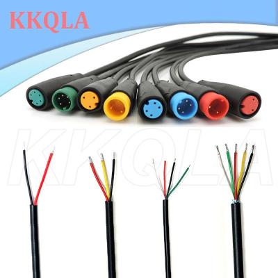 QKKQLA M8 2 3 4 5 6 Pin Electric Joint Plug Bike parts Connector Wiring Line Cable Signal Connecting Sensor 20CM