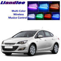 LiandLee Car Glow Interior Floor Decorative Seats Accent Ambient Neon light For Opel Astra H