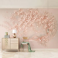 [hot]Custom Mural Wallpaper Luxury Rose Gold Flowers 3D European Style Dining Room Living Room Bedroom Bedside Wall Decor Painting