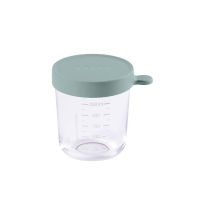 BEABA กระปุกแก้วเก็บอาหาร ฝาปิดสูญญากาศ 250 ml Conservative Glass Jar - EUCALYPTUS GREEN