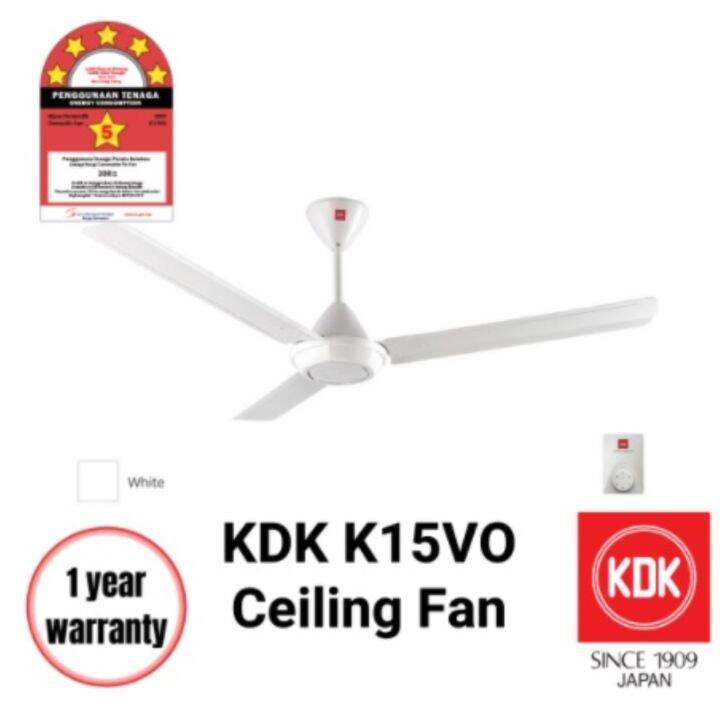 KDK CEILING FAN K15VO REGULATOR TYPE 150CM/60 K15V0 Lazada