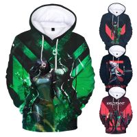 2023 New2021ใหม่บุคลิกภาพ3D พิมพ์เกม Valorant Hoodies ผู้ชายแฟชั่นลำลองแขนยาว Hoodie ฤดูใบไม้ร่วง Valorant Cool Clothes