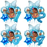 Moana Princess Balloons Birthday Party Decoration 32inch Number Balloon Set Moana Baby Shower Maui Foil Balloon Party Supplies Balloons