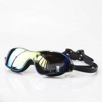 Professional  Adult Large Rimmed Swim Glasses Hd Antifog Electroplated Silicone Goggles Fashion Goggles Manufacturer Wholesale Goggles