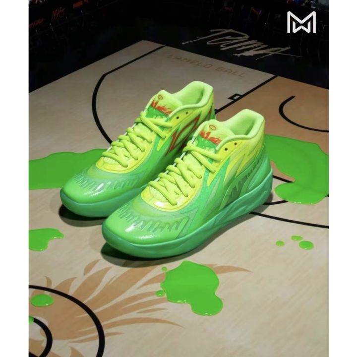 2023-hot-original-pm-m-b-2-rick-and-morty-lamelo-ball-mens-wear-resistant-combat-basketball-shoes-anti-slip-sports-shoes-green-free-shipping