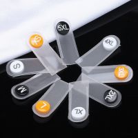 2 in 1 Plastic Label Tag 2-5XL For Clothing Double Buckle Size Labels For Hat Shoes Knitting Tags Sewing Tools 3.7x1.4mm 50Sets Stickers Labels