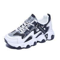 Autumn Breathable Tennis Basketball Sneakers Women Platform Chunky Wedges Dad Shoes Fashion Casual Luxury Designer Basket Femme