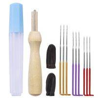 【CW】✸┇☁  TLKKUE Wool Felting Needles Set With Wood Handle Colorful Multi-Poke Felt Marking Supplies