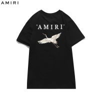 AMIRI ผู้ชายและผู้หญิงแฟชั่นลำลองเสื้อยืดแขนสั้น