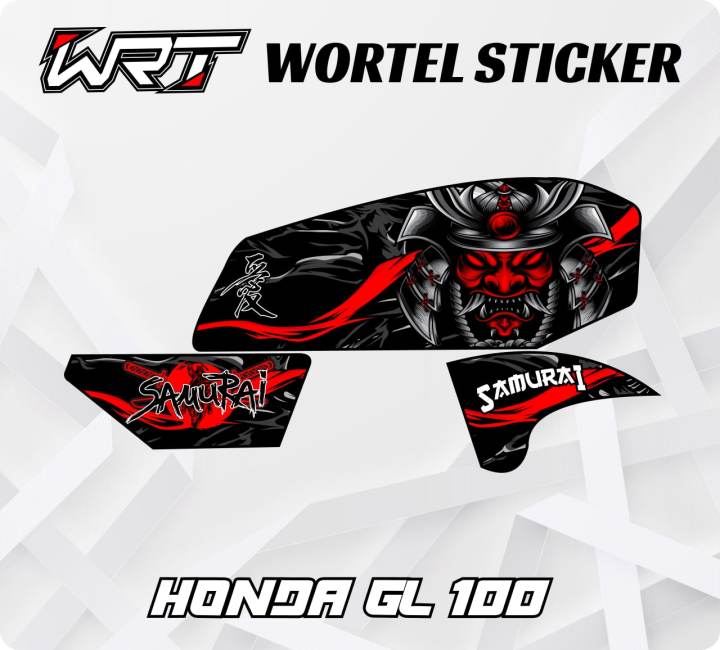 Striping Gl100 Stiker Hologram Decal Motor Gl 100 Samurai Lazada