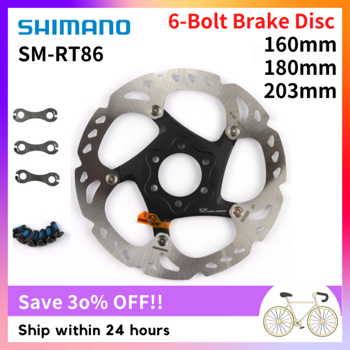 Shimano Deore XT RT86 ZEE RT76 bike Brake Disc 6 Bolt ice Point